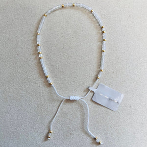 Semi-precious stones with miyuki beads Adjustable Bracelet(10 colors)