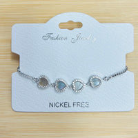 C.Z Crystal adjustable bracelet