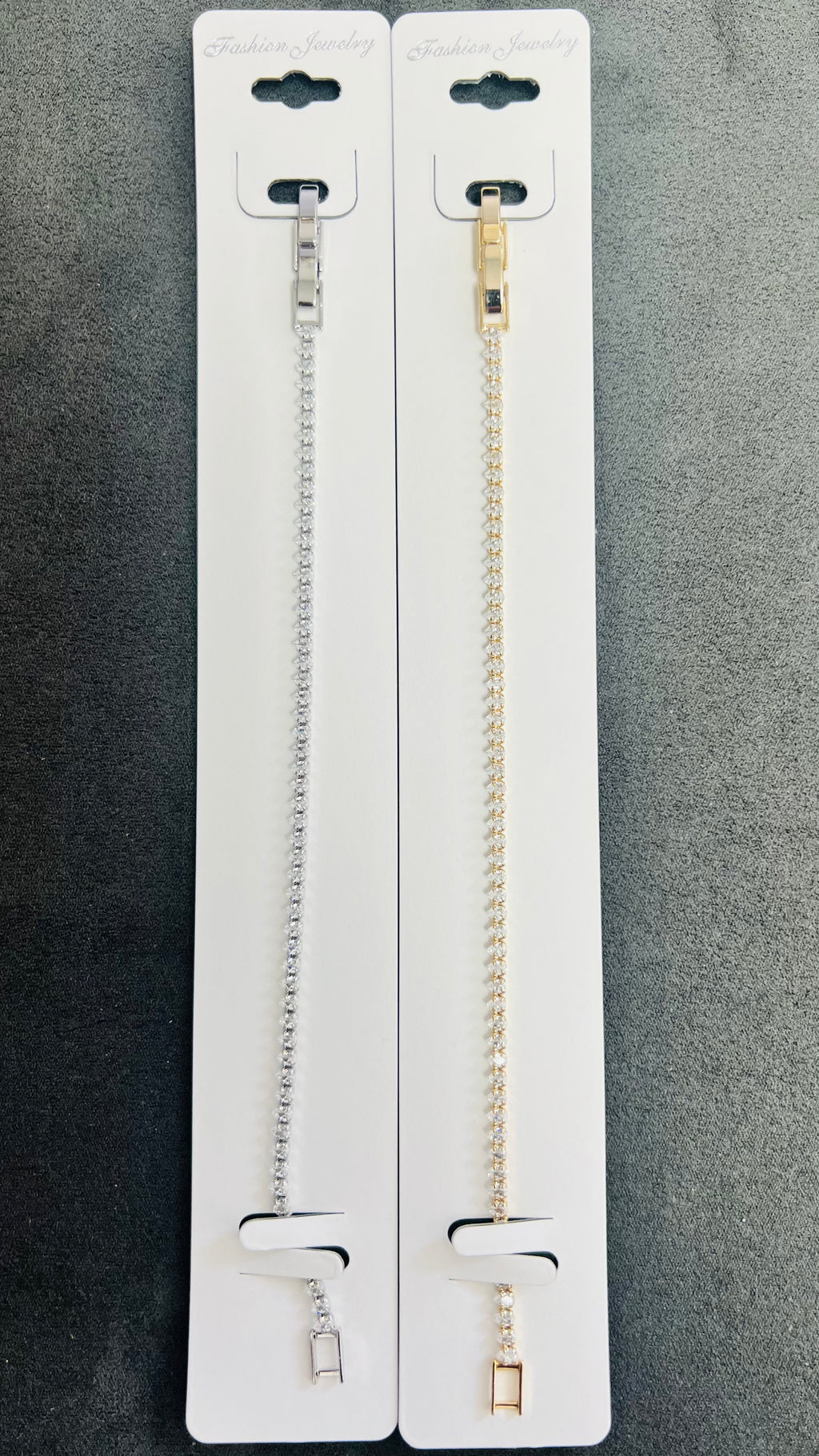 Classic Single Row C.Z Crystal Tennis Bracelets
