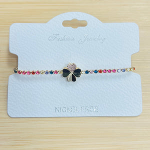 C.Z Crystal adjustable bracelet