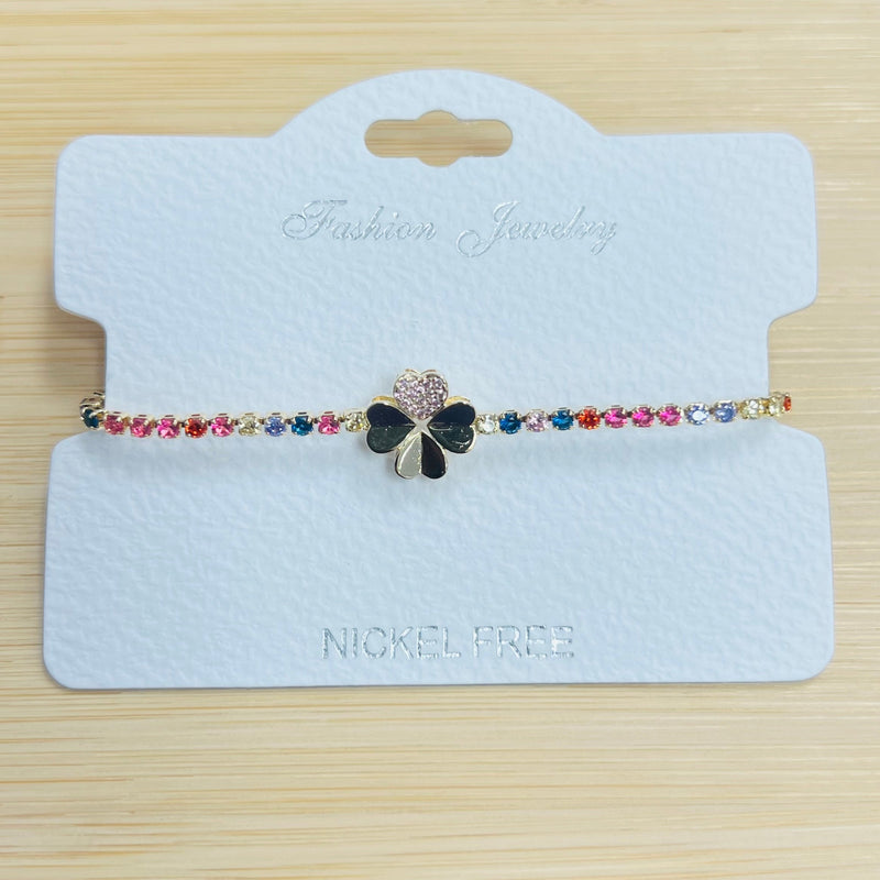 C.Z Crystal adjustable bracelet