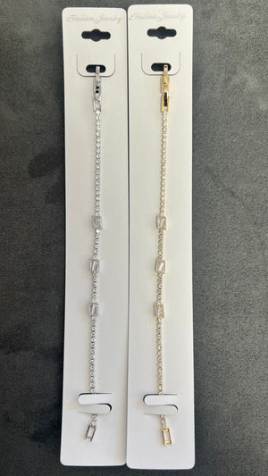 C.Z Crystal Tennis Bracelets-Adjustable Chain