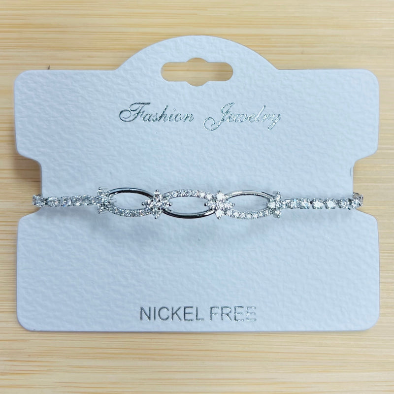 C.Z Crystal adjustable bracelet