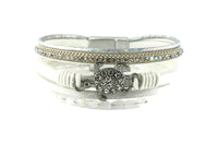 "turtle" Leather magnetic bracelet