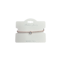 C.Z Crystal Adjustable Chain Bracelet