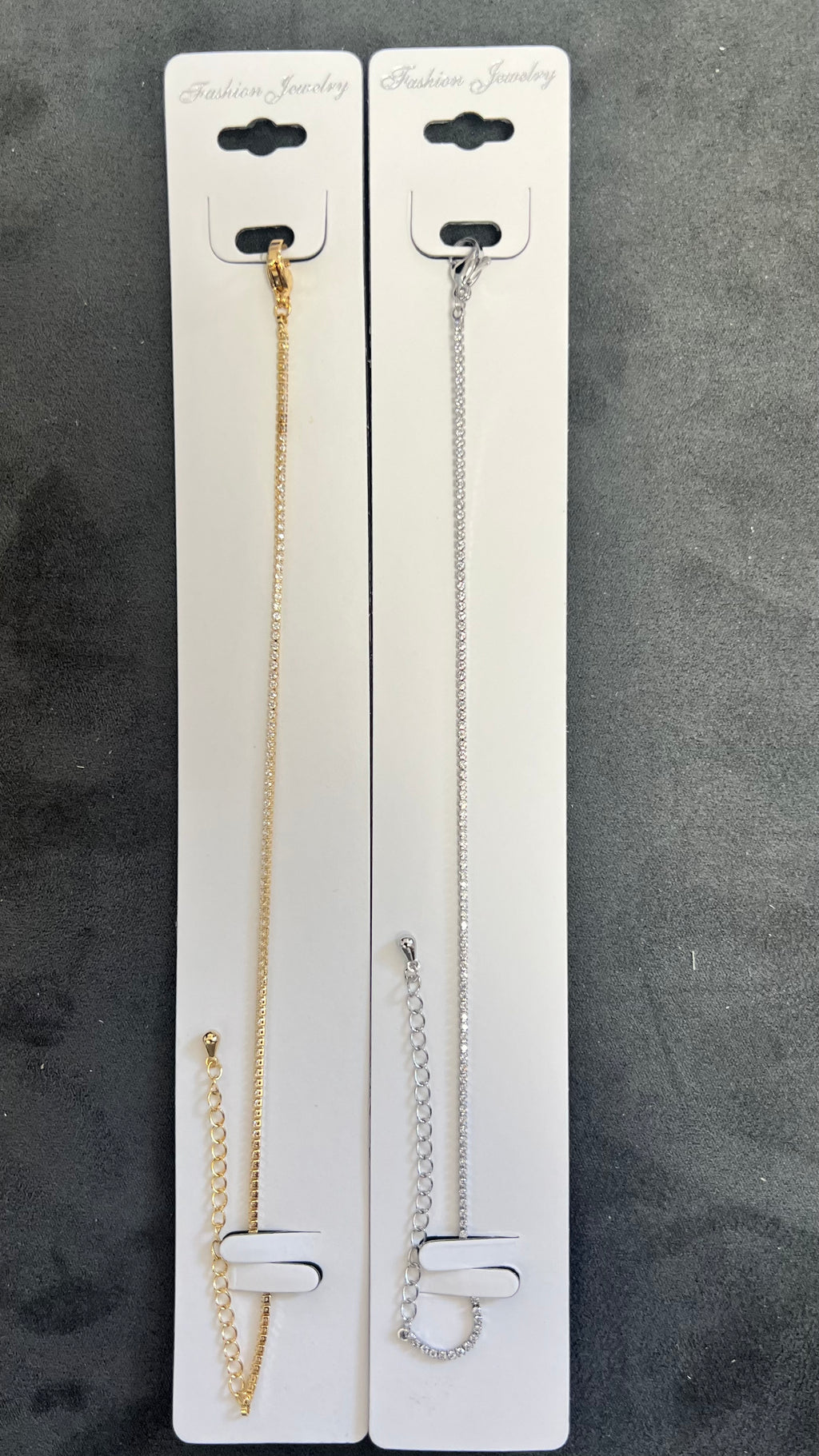 Elegant C.Z Crystal Tennis Bracelets-Adjustable Crystal Chain
