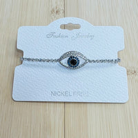 "Evil eye" C.Z Crystal adjustable bracelet