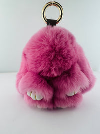 Bunny Keychain Rabbit Fur Fluffy