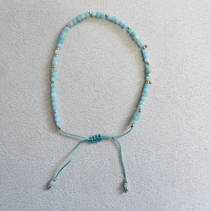 Semi-precious stones with miyuki beads Adjustable Bracelet(10 colors)