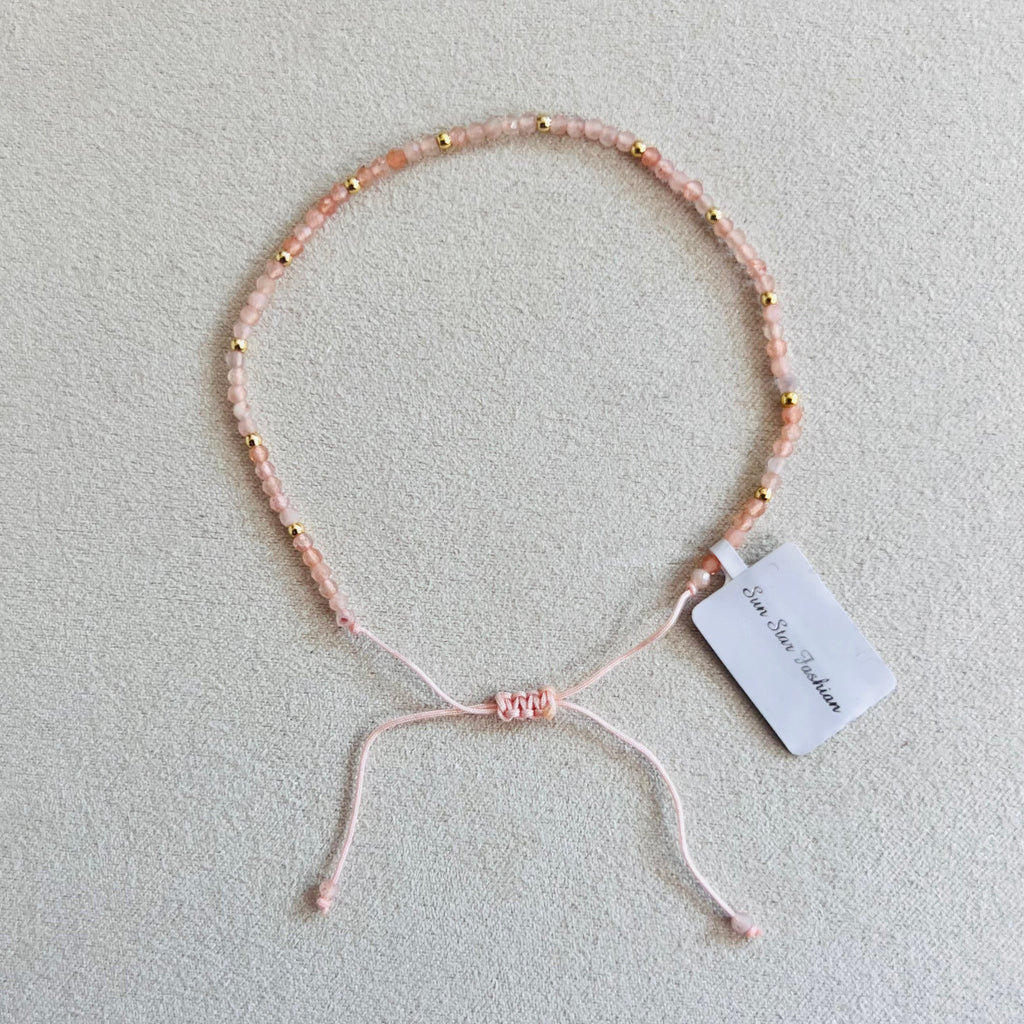 Semi-precious stones with Miyuki beads Adjustable Bracelet(10 colors)