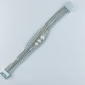 Metal magnetic bracelet