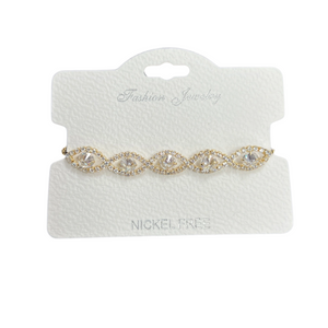 C.Z Crystal adjustable bracelet