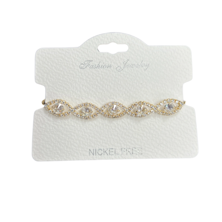 C.Z Crystal adjustable bracelet