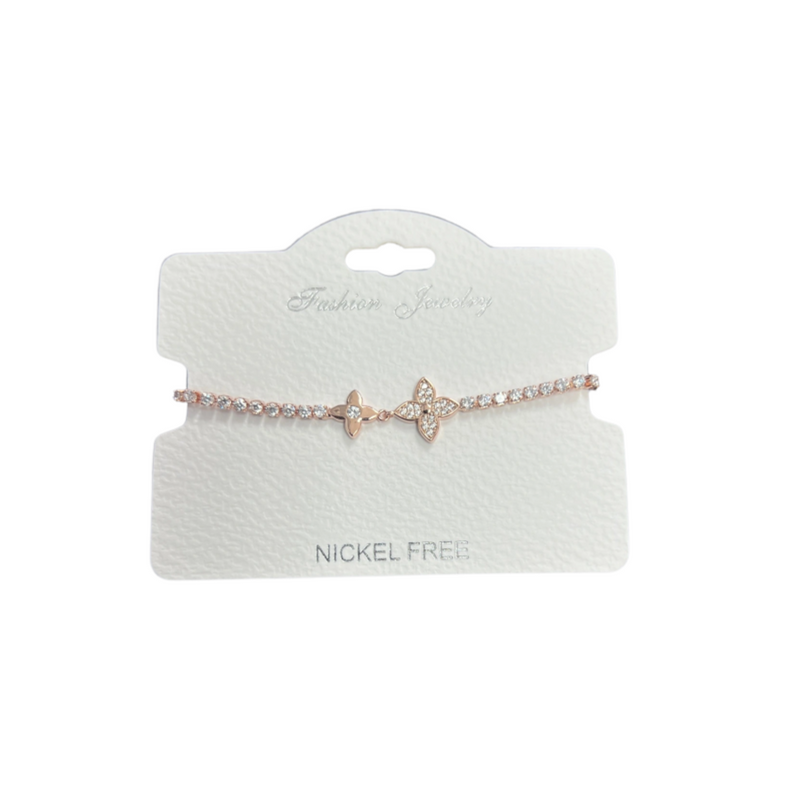 C.Z Crystal adjustable bracelet