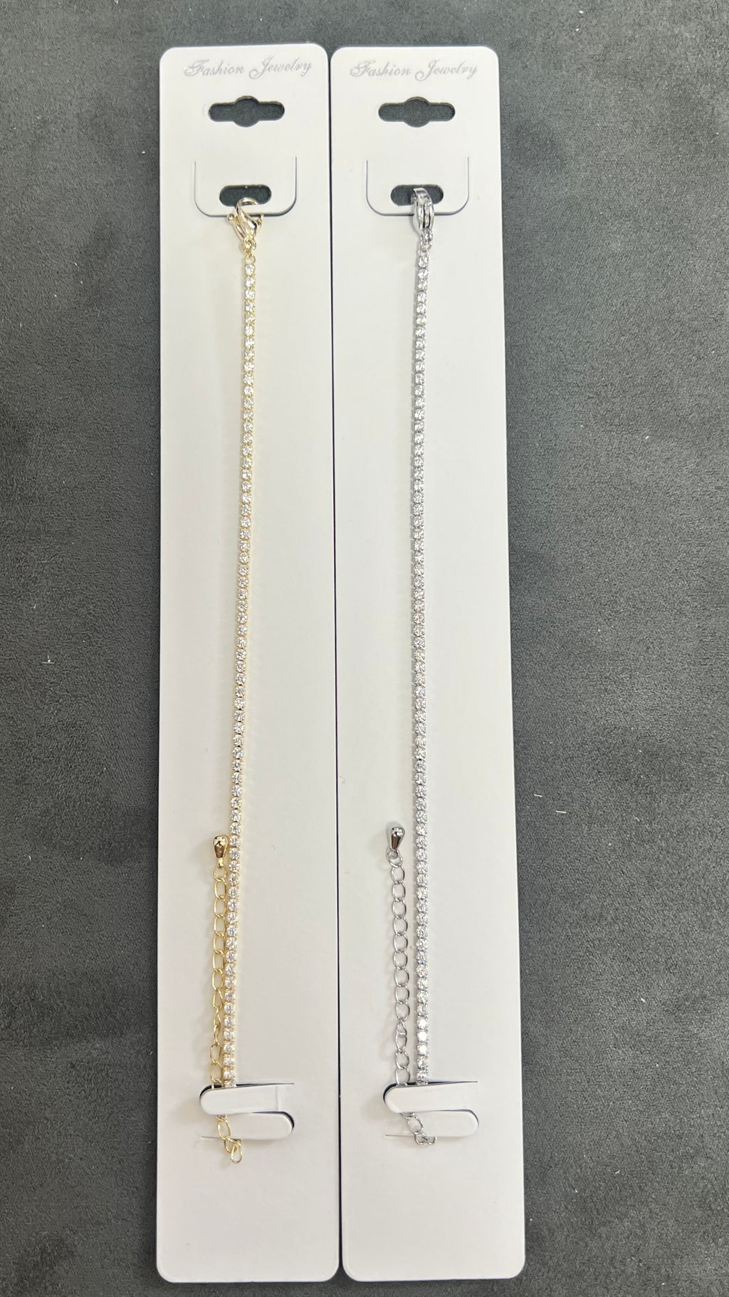 Elegant C.Z Crystal Tennis Bracelets-Adjustable Crystal Chain