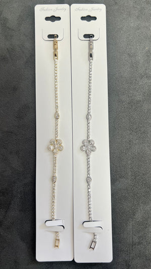 C.Z Crystal Tennis Bracelets-Adjustable Chain