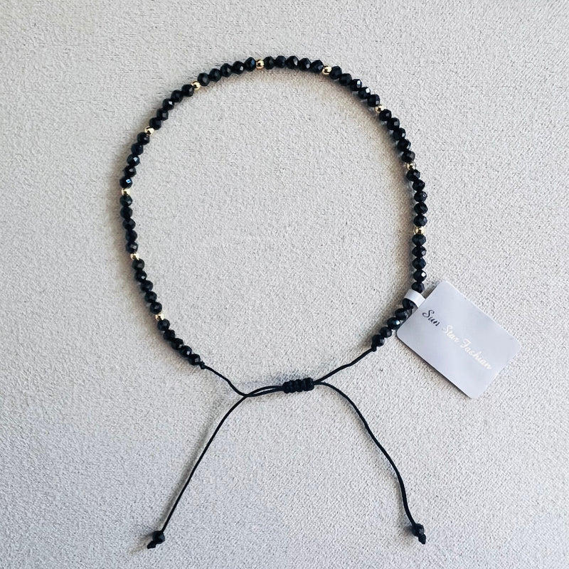 Semi-precious stones with Miyuki beads Adjustable Bracelet(10 colors)