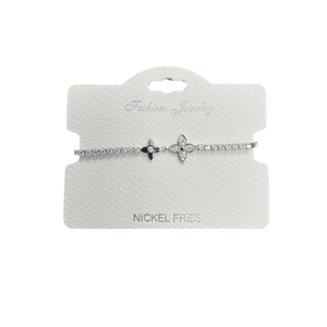 C.Z Crystal adjustable bracelet