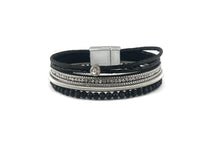 Leather magnetic bracelet