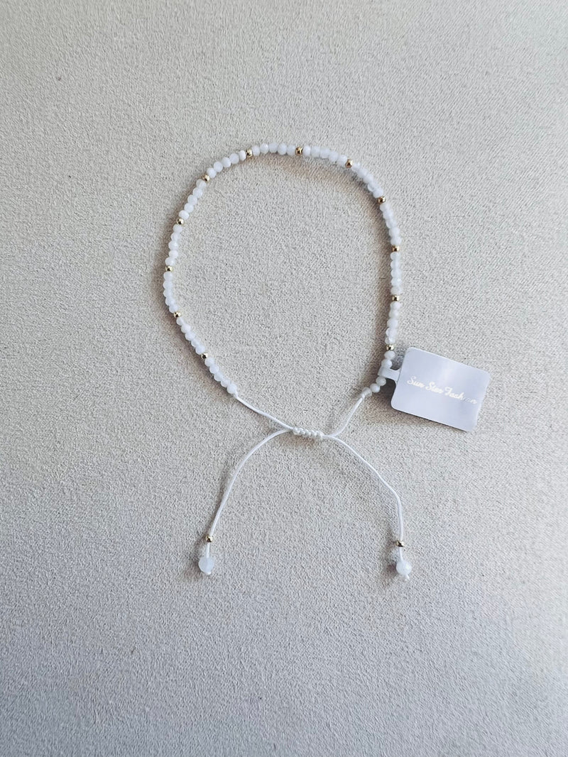 Semi-precious stones with Miyuki beads Adjustable Bracelet(10 colors)