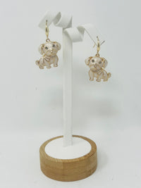 Dog Dangle Earrings