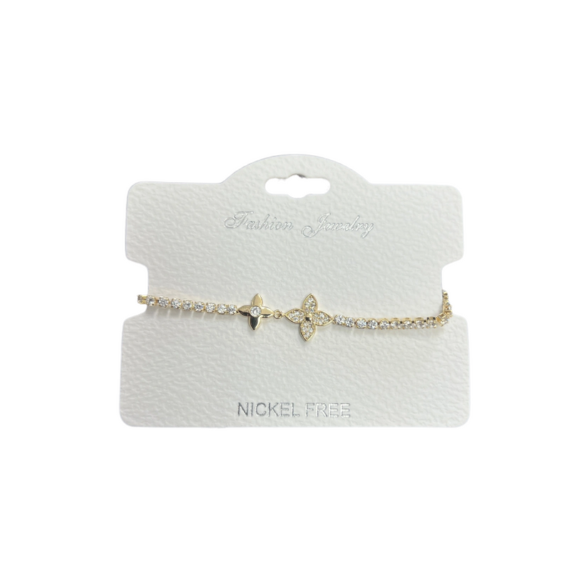 C.Z Crystal adjustable bracelet