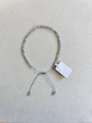Semi-precious stones with Miyuki beads Adjustable Bracelet(10 colors)