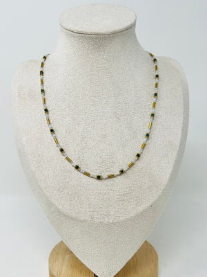 Semi-precious Stone with Miyuki beads with Pearl（ Moonstone）
