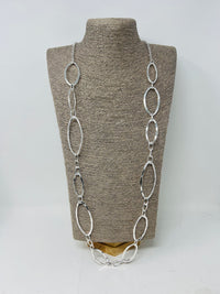 metal long chain necklace
