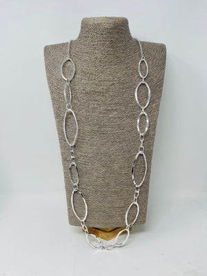 metal long chain necklace