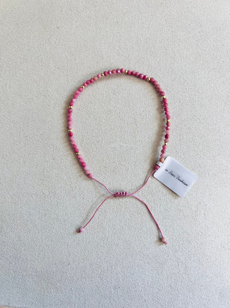 Semi-precious stones with Miyuki beads Adjustable Bracelet(10 colors)