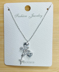 "Butterfly" C.Z Crystal adjustable chain necklace