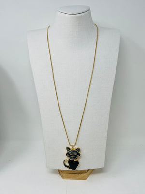 "Cat "Long Chain necklace
