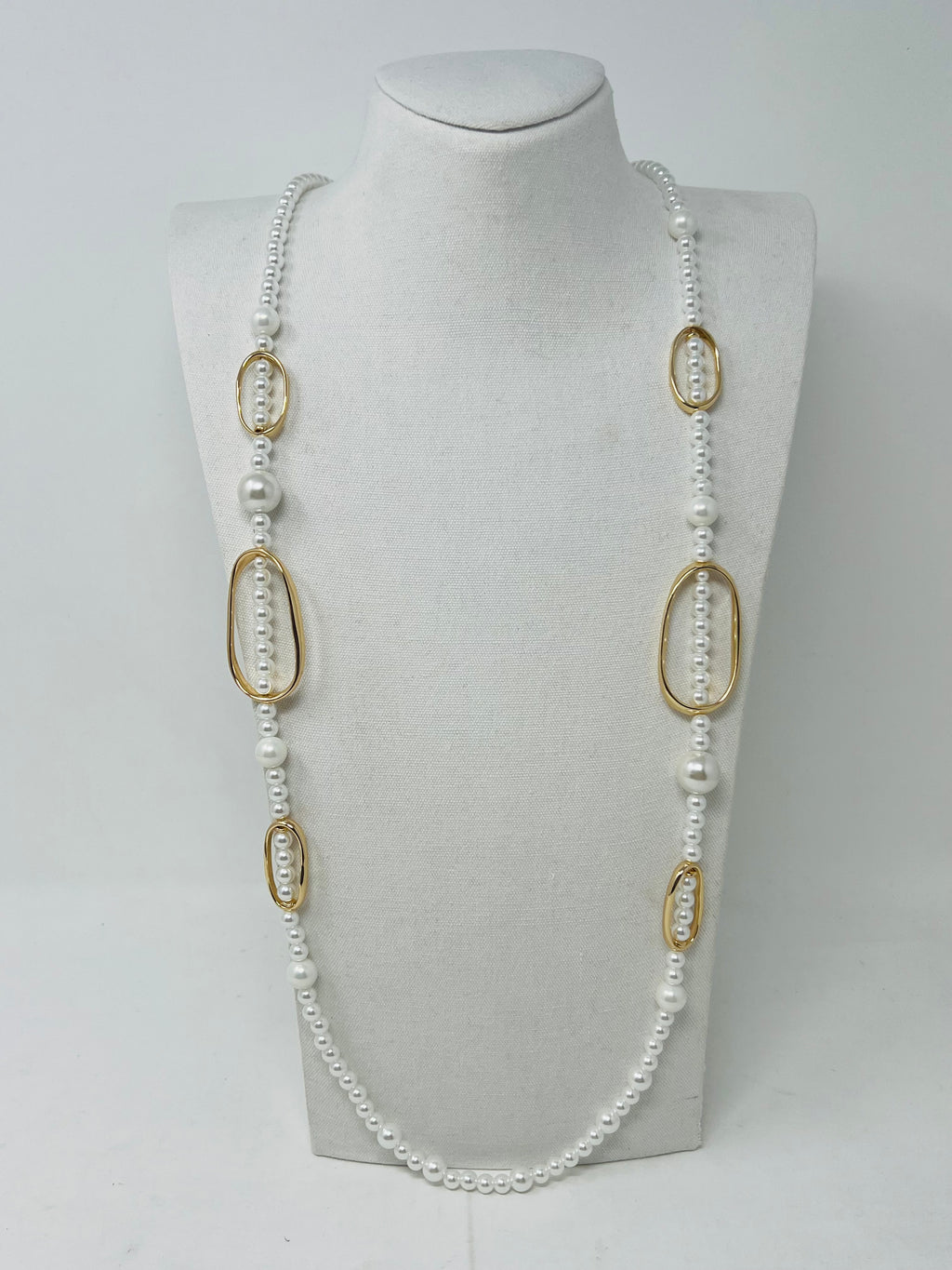 Pearl Long Chain Necklace