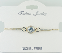 C.Z crystal Adjustable bracelet