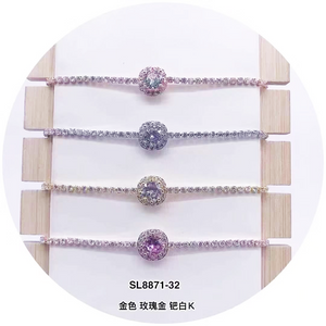 C.Z Crystal Adjustable Bracelet