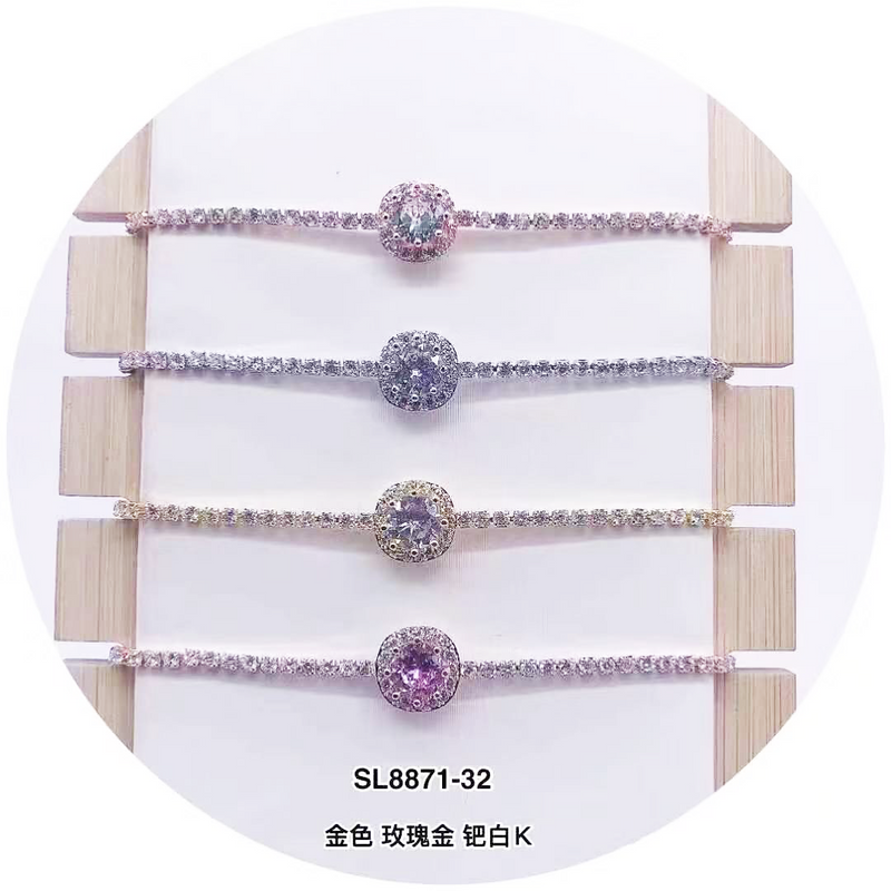 C.Z Crystal Adjustable Bracelet
