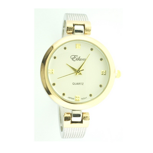 Round Face Classic Dots Cuff Watch.