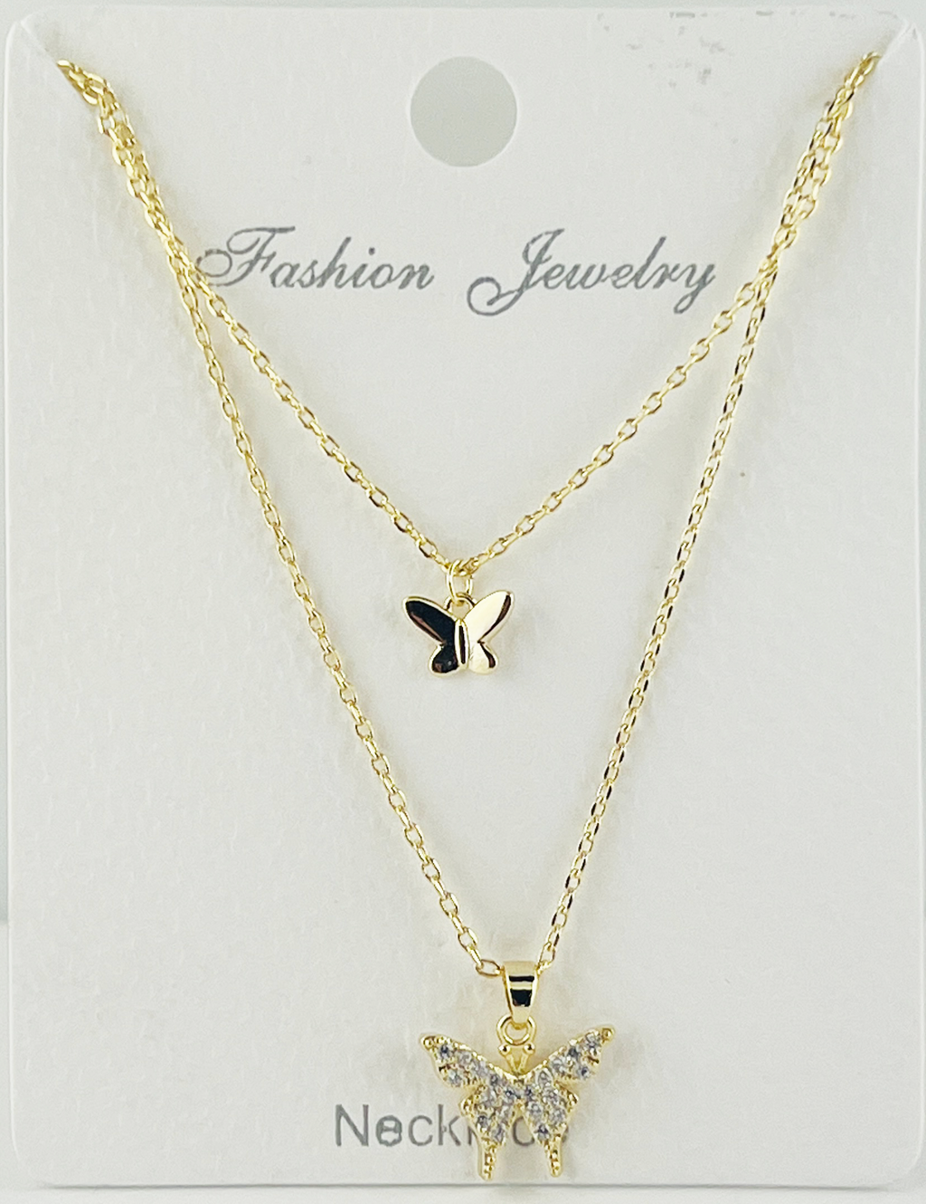 "Butterfly" C.Z Crystal necklace