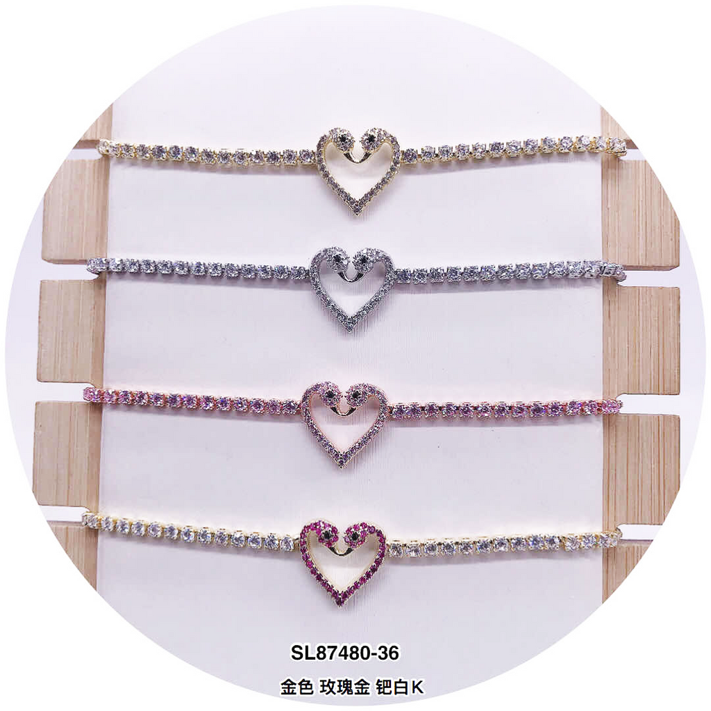 C.Z Crystal Adjustable Bracelet