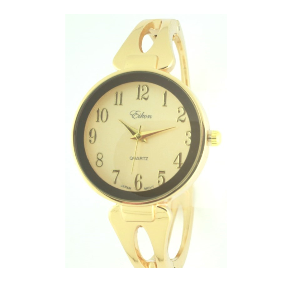 Round Face Classic Arabic Cuff Watch