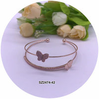 “Butterfly” C.Z Crystal Cuff Bracelet
