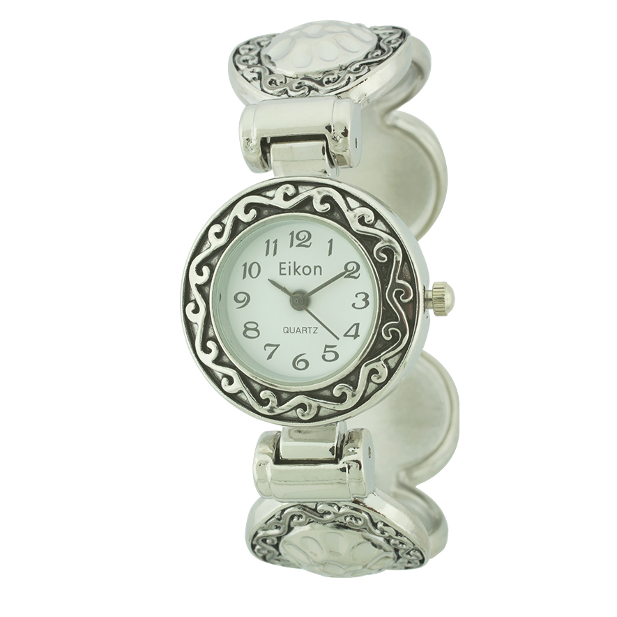 Round Face Lady Cuff Watch