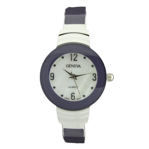 ROUND FACE CANDY COAT BANGLE CUFF(Silver)