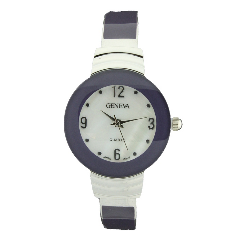 ROUND FACE CANDY COAT BANGLE CUFF(Silver)