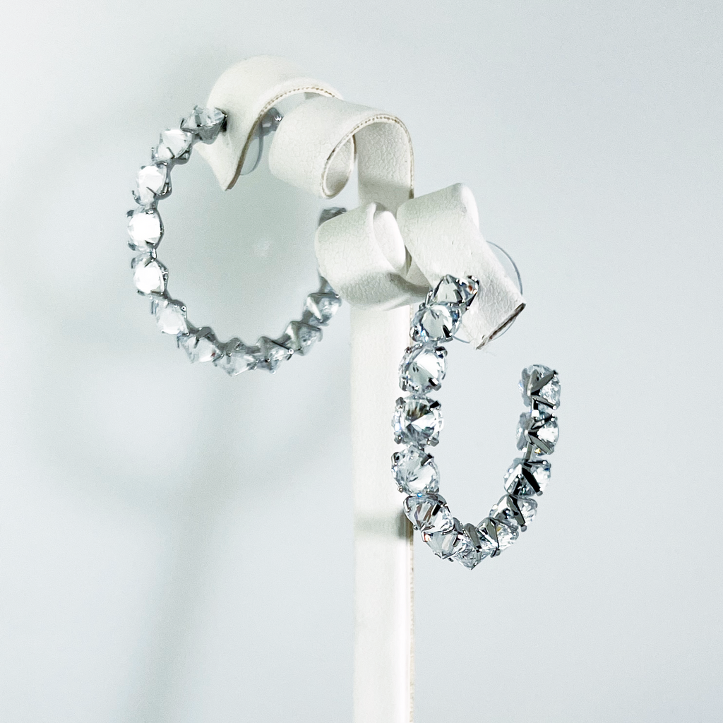 C.Z Crystal Earring