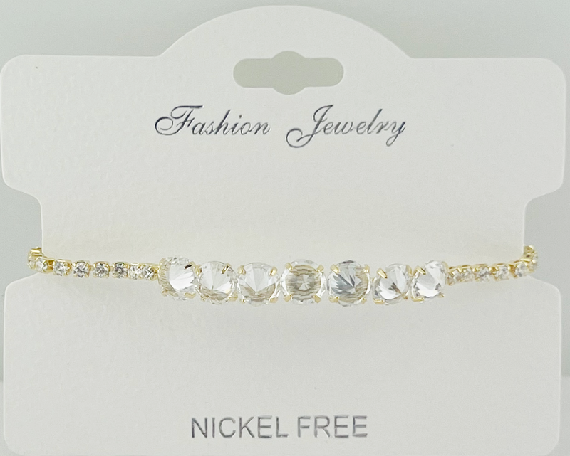 C.Z Crystal adjustable bracelet