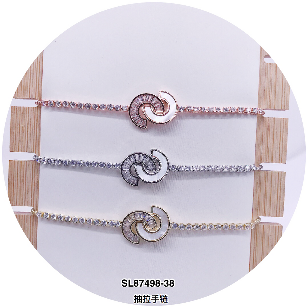 C.Z Crystal Adjustable Bracelet