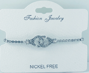 C.Z Crystal adjustable bracelet