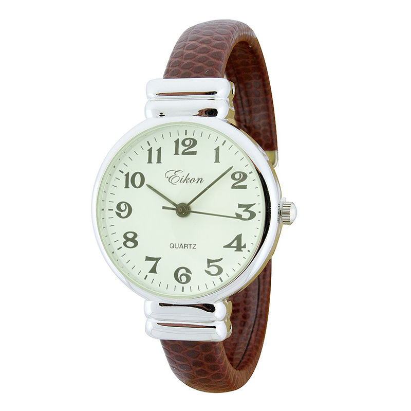 Round Thin LIZ. Cuff Watch